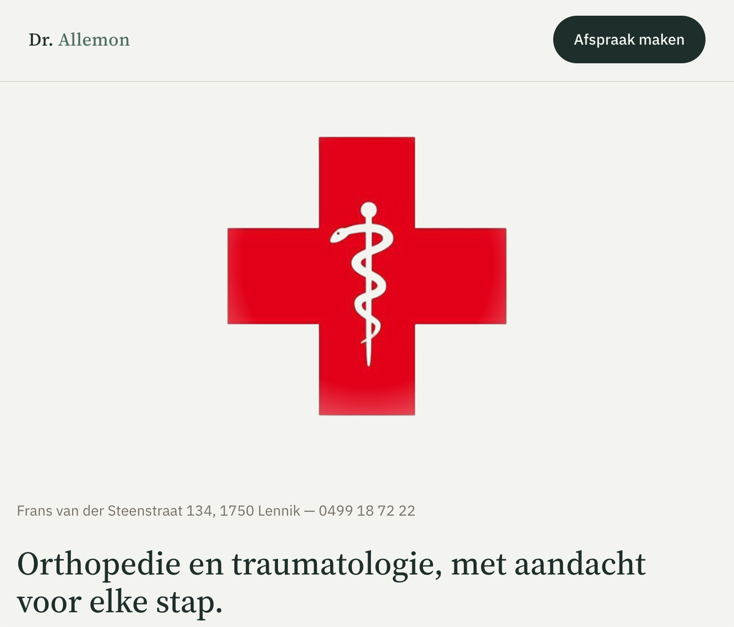 Website Orthopedie Lennik